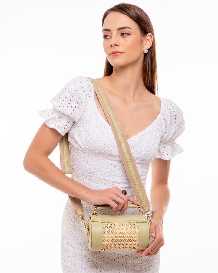 Sage Green Meadow Roller Clutch - Suave Bags  