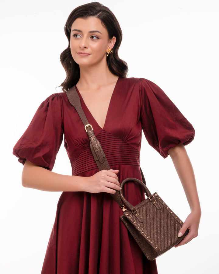 Copper Serpenti Sling - Suave Bags  